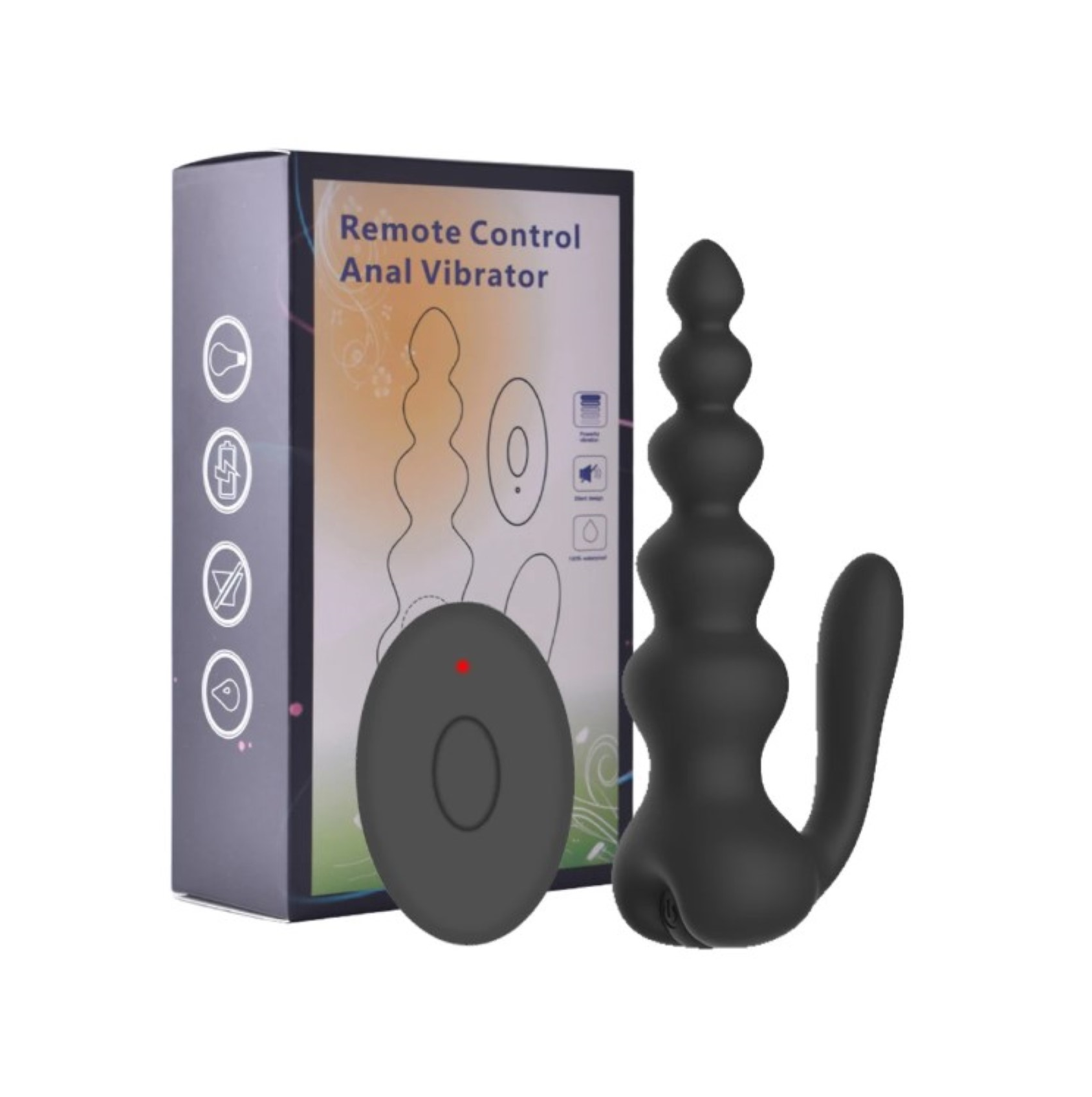 Vibrirajuće analne kuglice sa klitoralnim stimulatorom PS 32